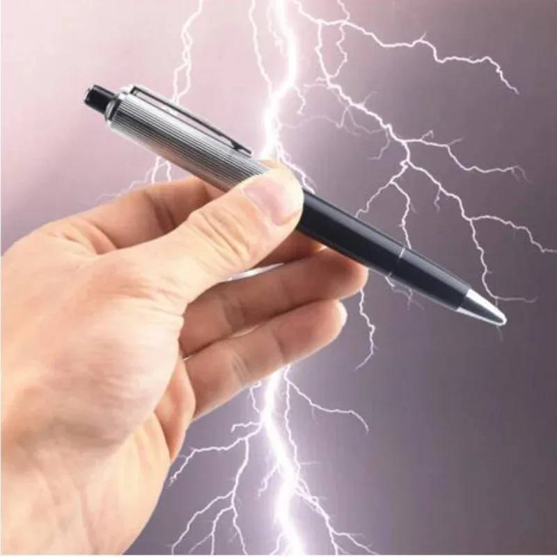 Shock Pen Prank Toy - 1 個クリエイティブ電気ショックペンおもちゃユーティリティガジェットギャグジョーク面白いいたずらトリックノベルティ友人の最高の贈り物
