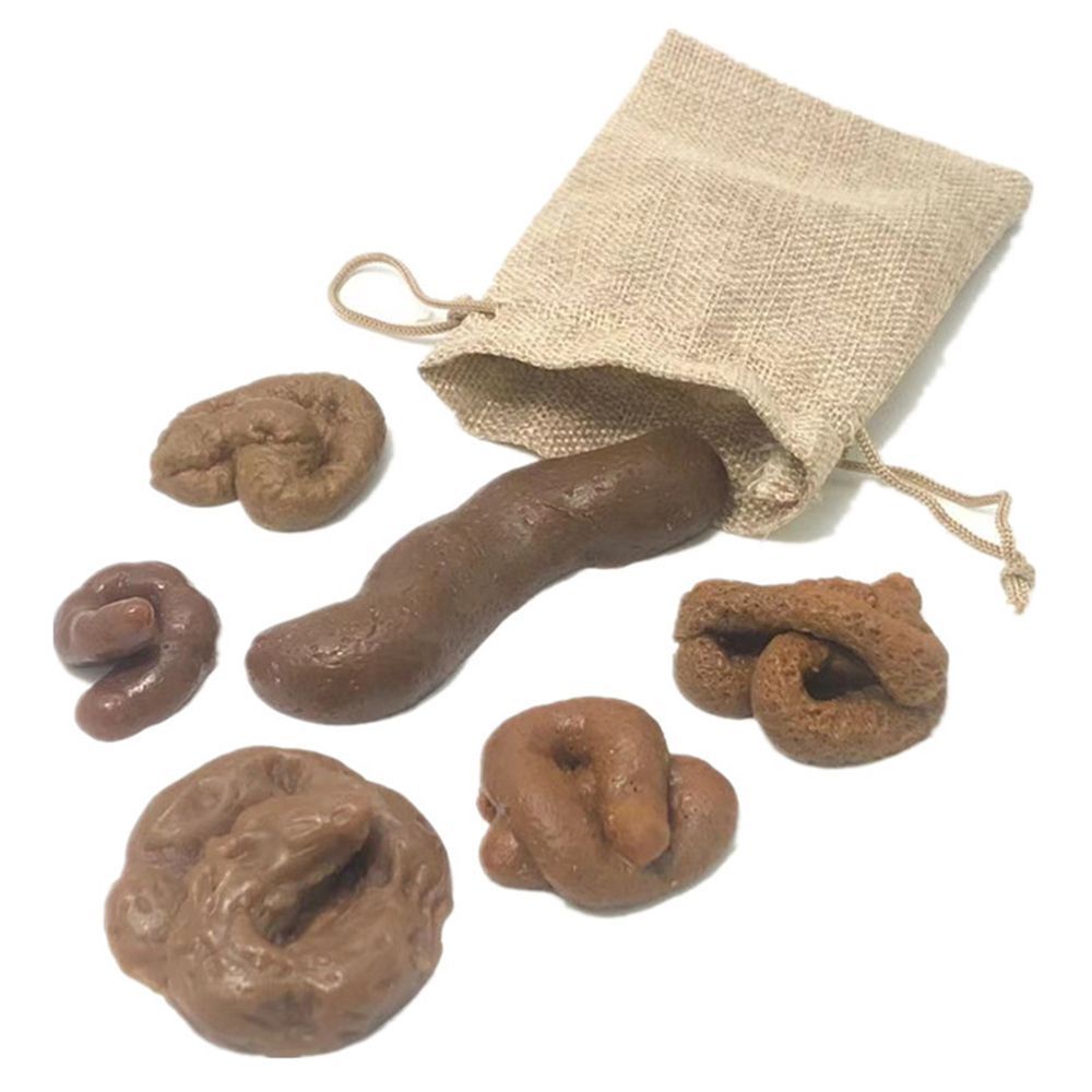 Fake Poop Gag Gift - 6個入り おもしろいたずらグッズ 愚者の日ギフト 面白いリアルなうんち型おもちゃ プレイ用偽うんち