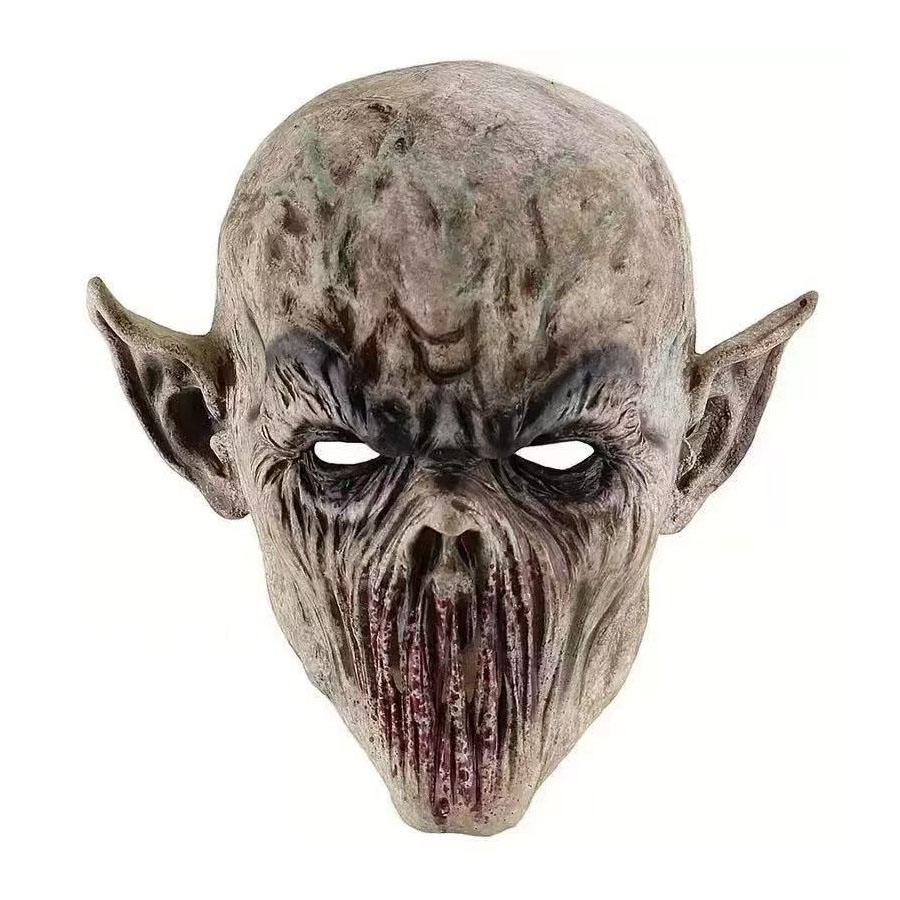 Latex Alien Mask Realistic - ハロウィン 怖いモンスターマスク リアルなラテックス製 エイリアン ゴブリン フルフェイスマスク