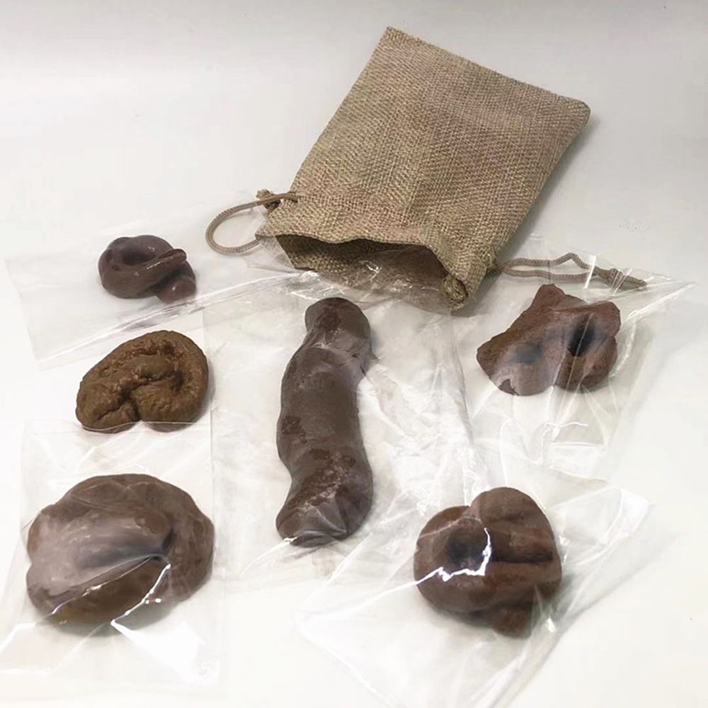 Fake Poop Gag Gift - 6 個ジョークトリッキーおもちゃガジェットスクイッシュ抗ストレス偽うんち面白いおもちゃリアルなたわごとギフトいたずら