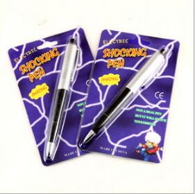 Shock Pen Prank Toy - 非常に面白い電気ショックペンおもちゃユーティリティガジェットジョーク面白いいたずらトリックノベルティ友人の最高の贈り物 YH584