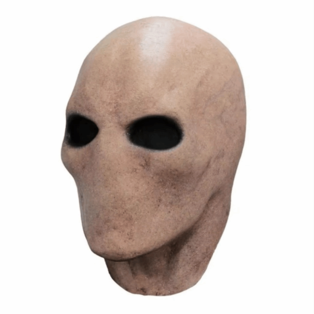 Latex Alien Mask Realistic - 顔のない男 ハロウィン スレンダーマンマスク ドレスアップ 無毒 エイリアン