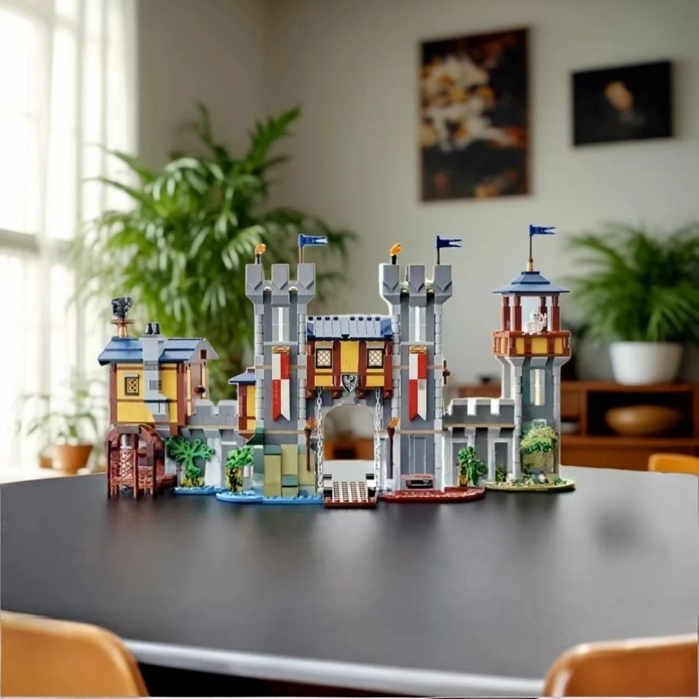 Novelty Gifts - 1426ピース 新しい中世の城建築模型 誕生日プレゼントセット モデルセットと互換性あり DIYギフト おもちゃ