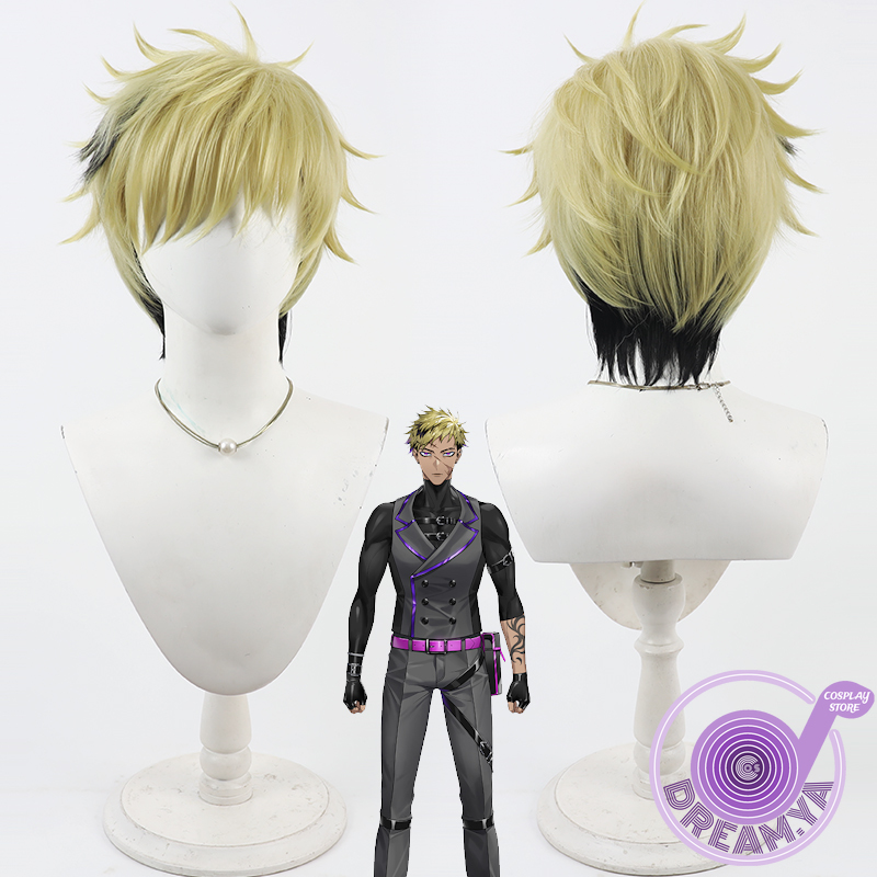 Anime Cosplay Wig Heat Resistant - ヴァンタクロウ ブリンガー コスプレウィッグ Vtuber イエロー ブラック