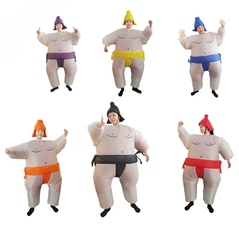 Costumes - ファットマン相撲インフレータブルコスチュームゲーム競技会ハロウィンパーティーコスプレコスチューム面白い小道具