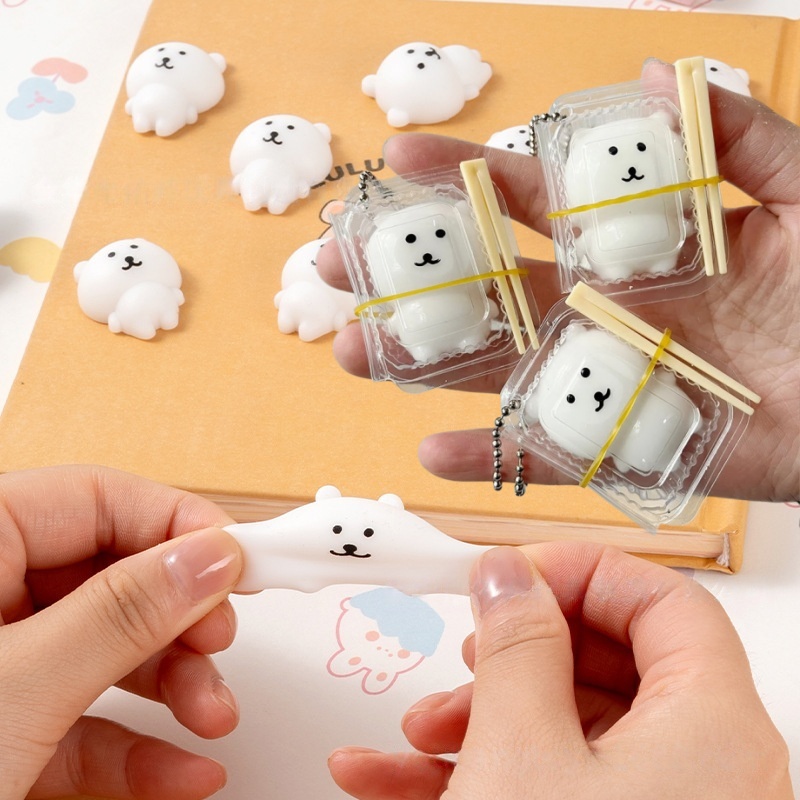 ランチボックス スクイーズ ジョークベア かわいいスクイーズ - Prank Toys のレビューと価格