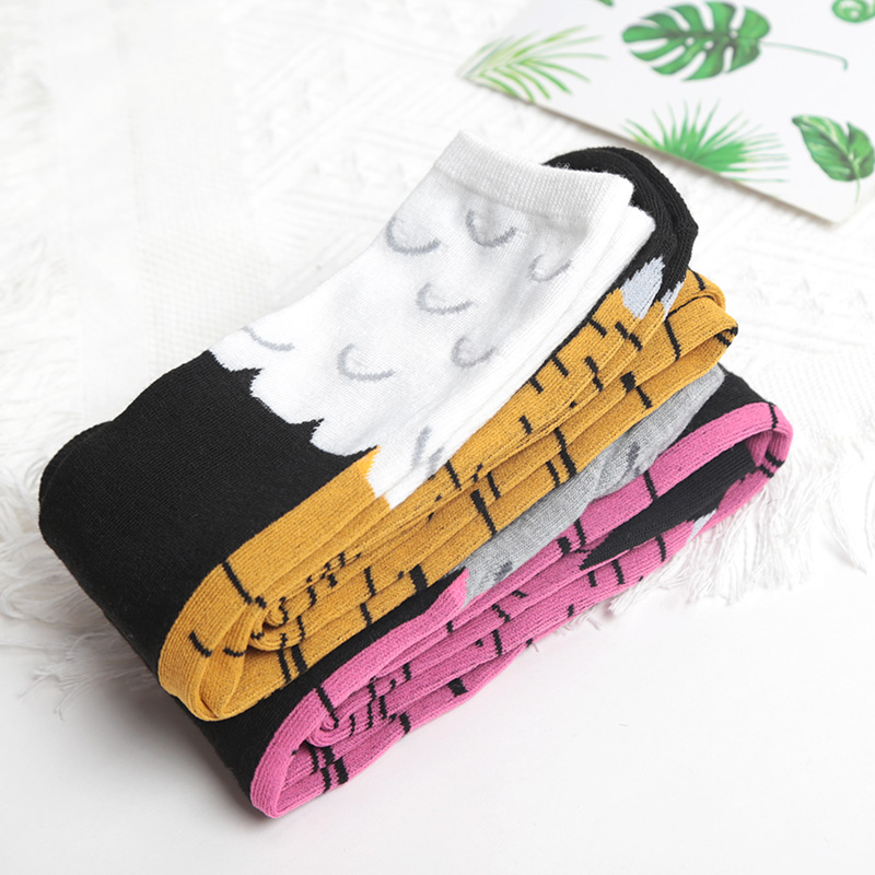 1足 レディース プリント ニーハイソックス トレンド 漫画 - Funny Chicken Leg Socks のレビューと価格