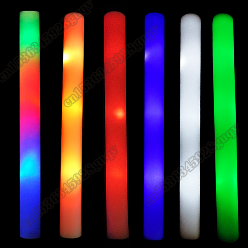 結婚式やクリスマスパーティー用のLEDフォームスティック,カ - Flashing Led Foam Sticks Party のレビューと価格