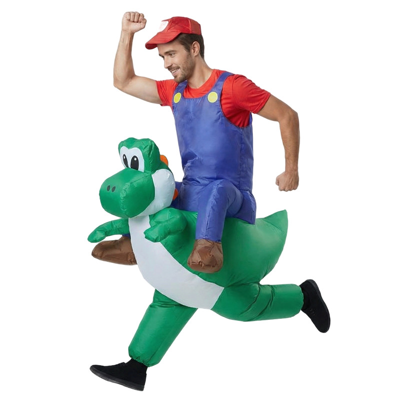 パーティー パフォーマンス コスチューム 大人 子供 配管工 - Inflatable Dinosaur Costume Adult のレビューと価格