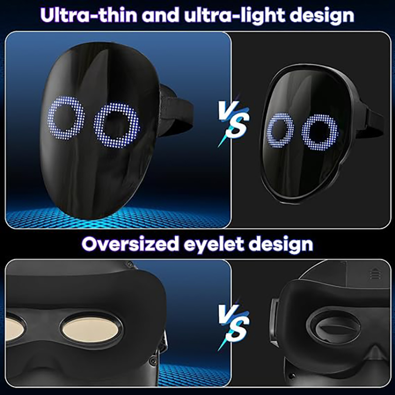 音声認識ジェスチャーセンシング付きLEDマスク、プログラム可 - Led Purge Mask Halloween のレビューと価格