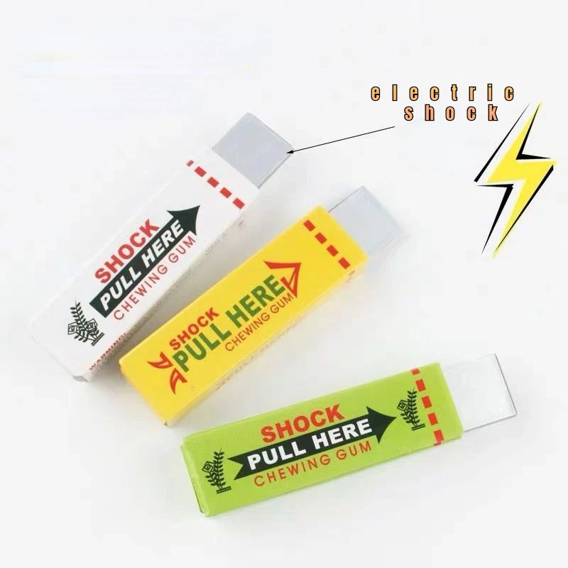 電気ショックジョークチューインガム プルヘッドショッキングト - Shock Pen Prank Toy のレビューと価格