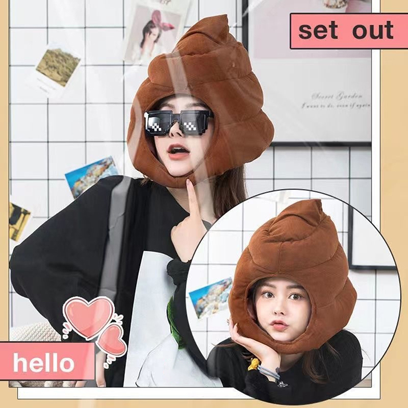 かわいいクマの形のぬいぐるみの帽子、おもちゃ、面白い偽のポッ - Fake Poop Gag Gift のレビューと価格