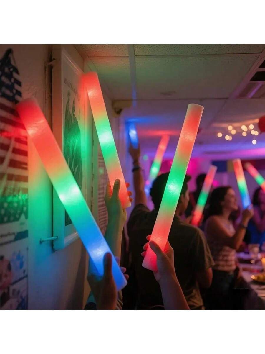発光フォームスティック 鮮やかな電気マルチカラーRGB 30 - Flashing Led Foam Sticks Party のレビューと価格