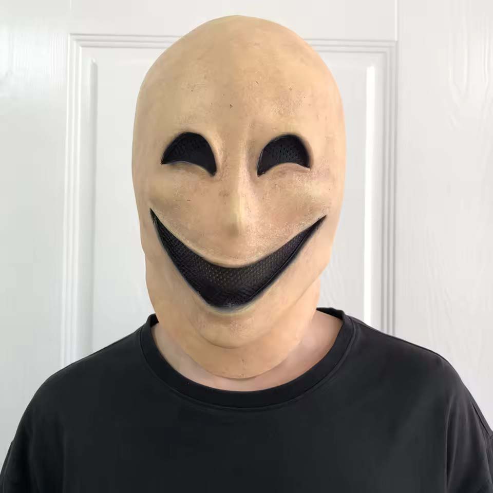 フェイスレス&スマイルマン ハロウィン スレンダーマンマスク - Latex Alien Mask Realistic のレビューと価格