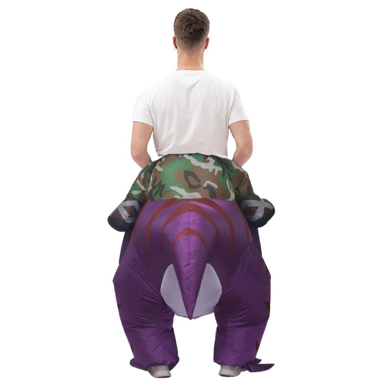 ハロウィン恐竜インフレータブルドレス面白い乗馬動物漫画人形親 - Inflatable Dinosaur Costume Adult のレビューと価格