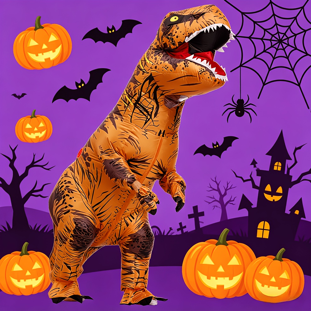 大人用インフレータブル恐竜ハロウィンコスチューム、ハロウィン - Inflatable Dinosaur Costume Adult のレビューと価格