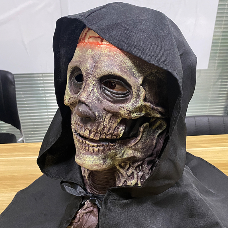 大人のための怖いラテックスマスク,頭全体のための血まみれのマ - Led Purge Mask Halloween のレビューと価格