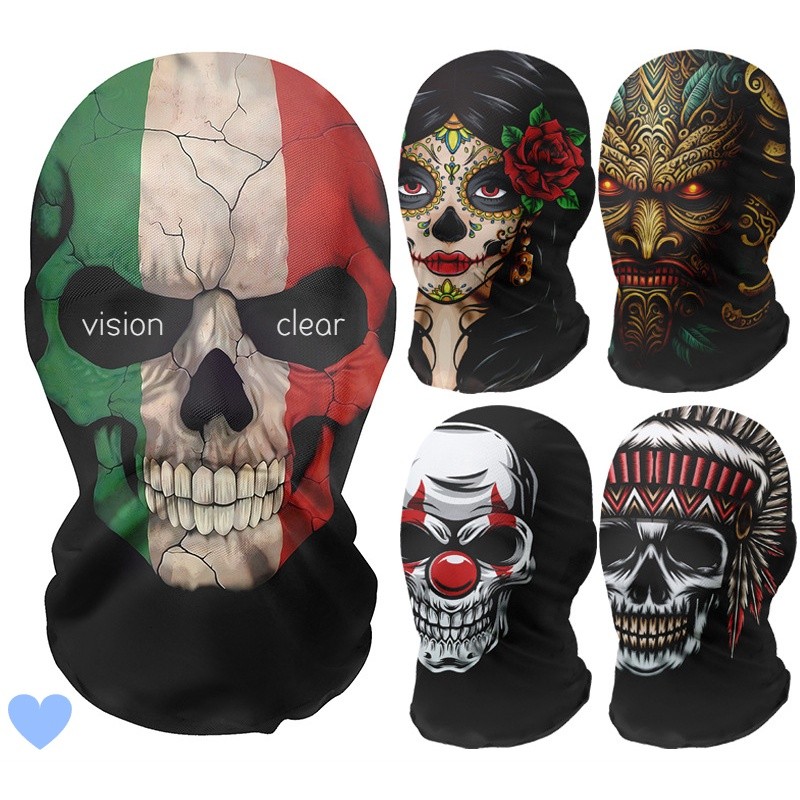 スケルトンフルフェイスファッションヘッドウェアマスクオートバ - Led Purge Mask Halloween のレビューと価格