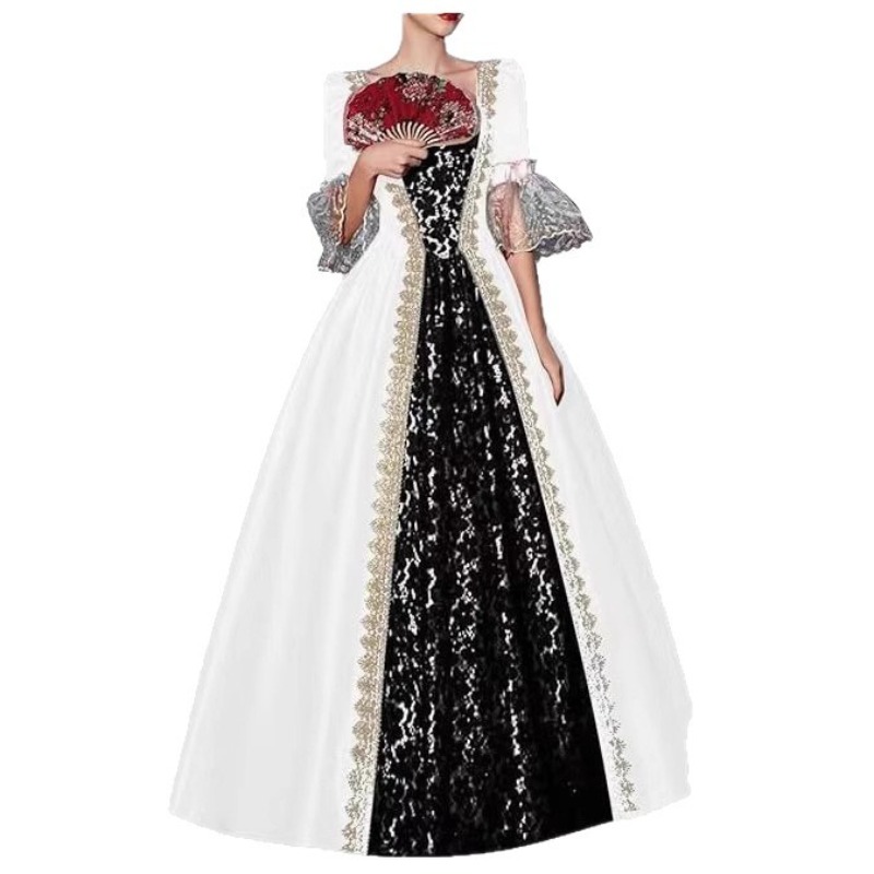 S-5XL 女性用 新中世ルネサンス ヴィクトリア朝 宮廷ド - Medieval Renaissance Dress Women のレビューと価格