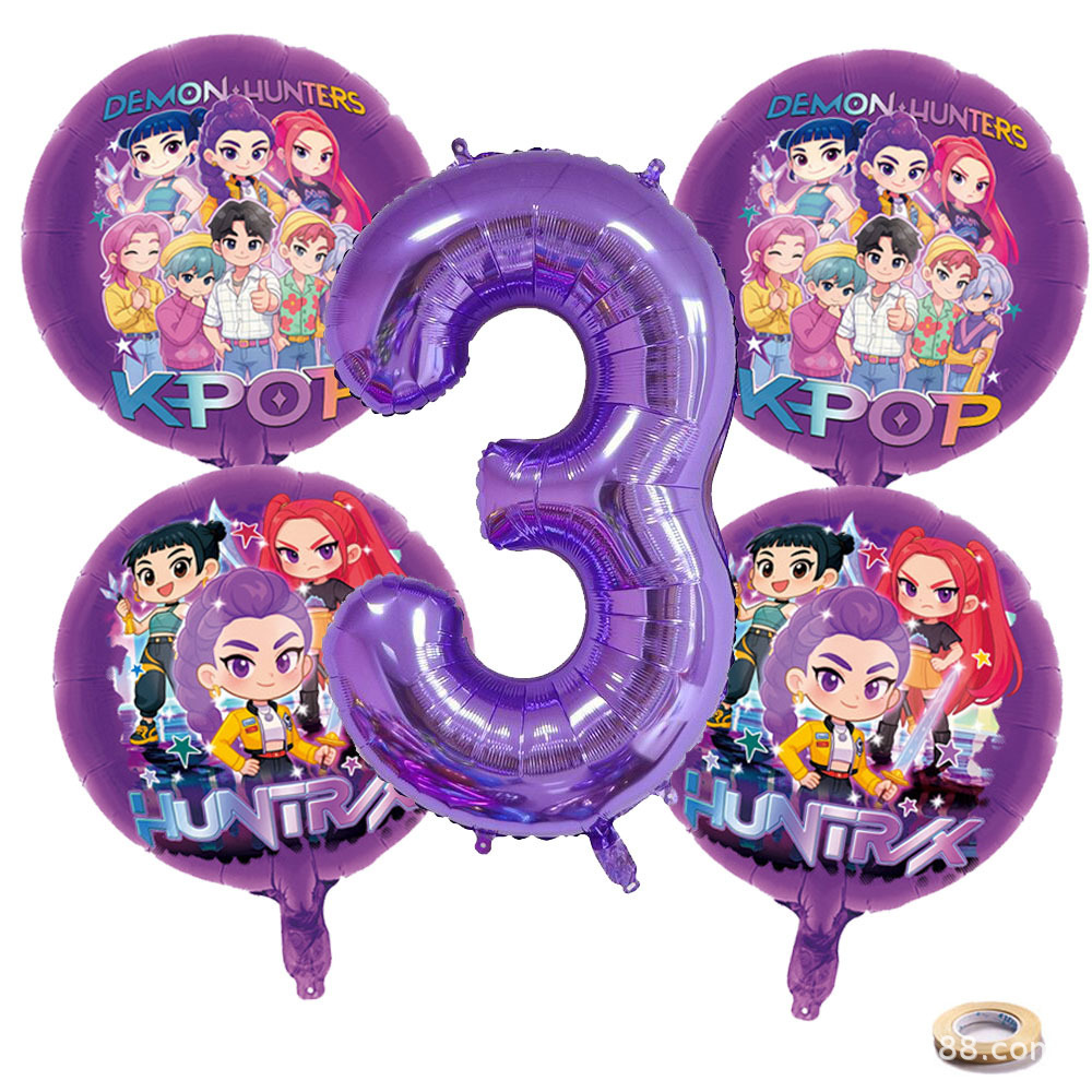 K P ホイルバルーンセット ガールズグループ 1-9 数字 - Party Supplies のレビューと価格