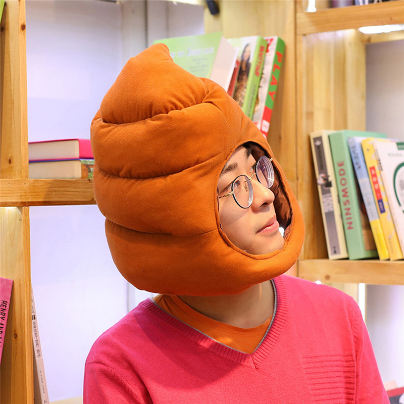 クリエイティブで可愛いうんち型ぬいぐるみ帽子、面白い偽うんち - Fake Poop Gag Gift のレビューと価格