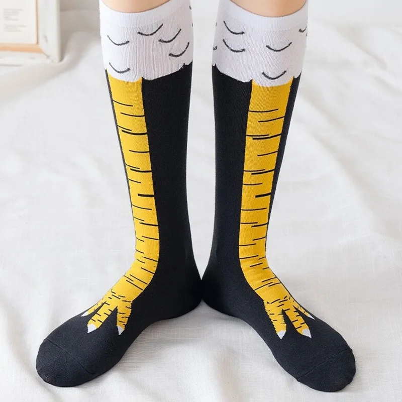面白い鶏の足ストッキングオーバーニー圧力薄脚ロングストッキン - Funny Chicken Leg Socks のレビューと価格