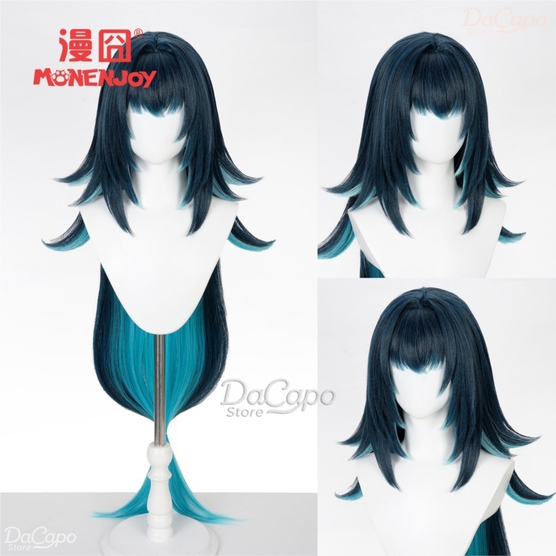 原神 ダニカ コスプレウィッグ アニメ 女性用 ダークグリー - Anime Cosplay Wig Heat Resistant のレビューと価格